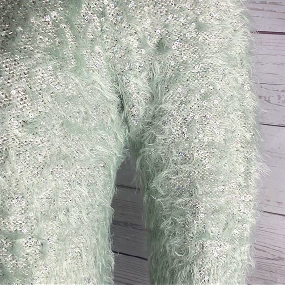 Anthony Richard’s Sweater 💚 Mint Green Shimmery - Picture 6 of 12
